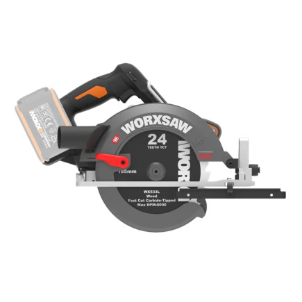 Worx 20V PowerShare Rundsav 190 mm 2x20V – Solo – WX533.9456