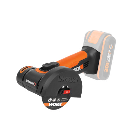 Worx WX805.9 20V Vinkelsliber 76 mm – Solo